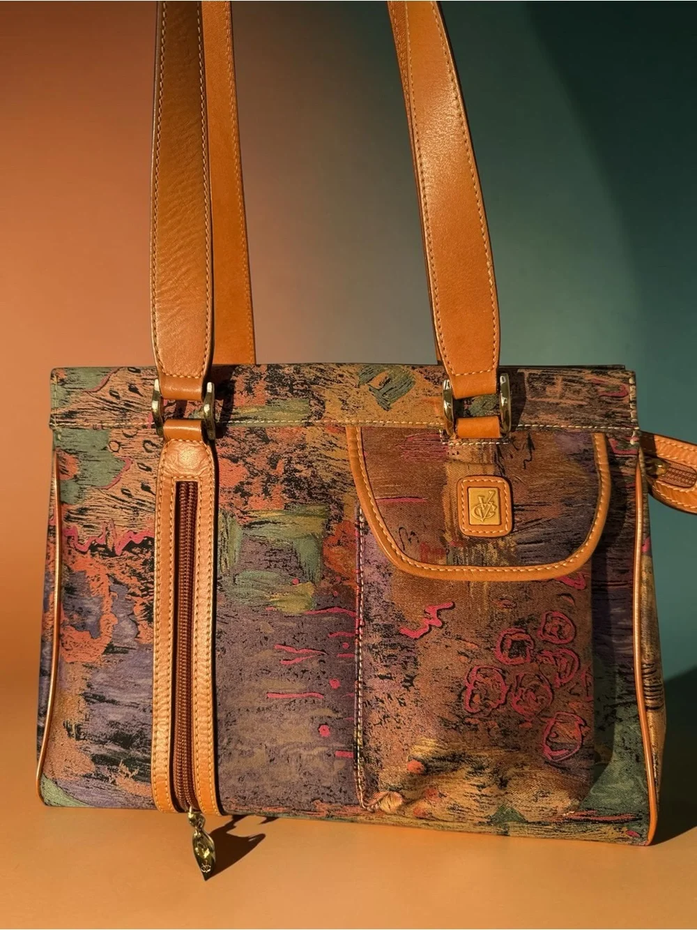 Vincent Van Gogh Multicolor Tote Paris Amsterdam Purse